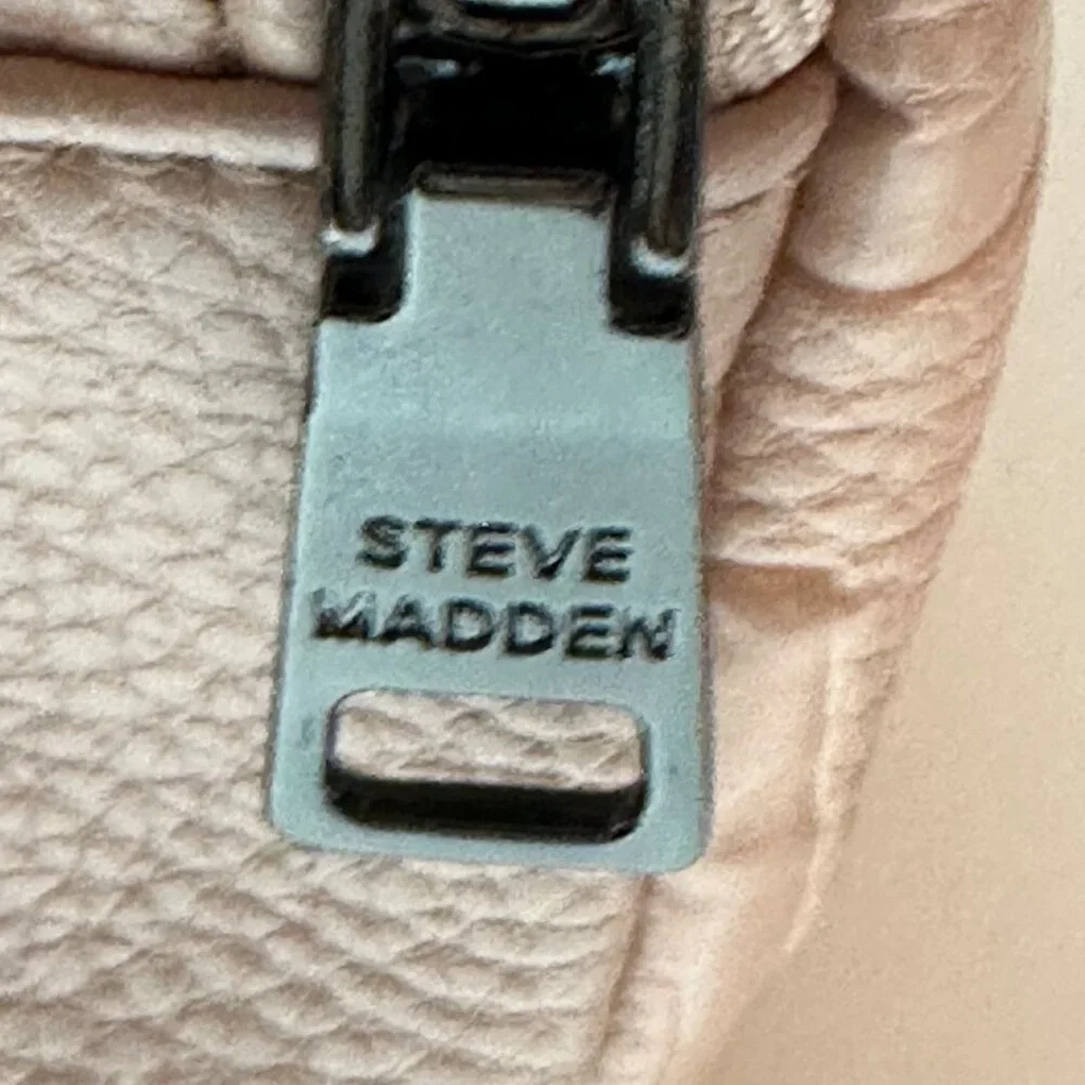 Steve Madden Logo Backpack Shoulder Bag Purse Blush Pink - Picture 6 of 12